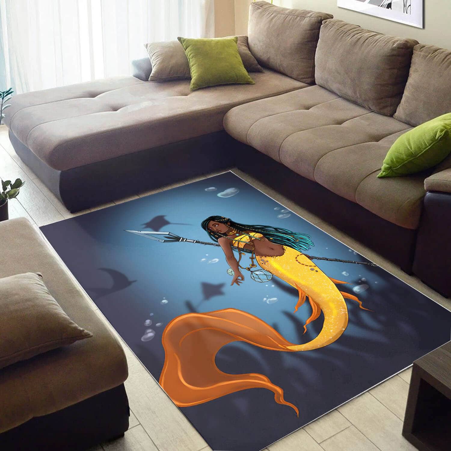 African American Pretty Melanin Black Girl Inspired Afrocentric Decorating Ideas Rug