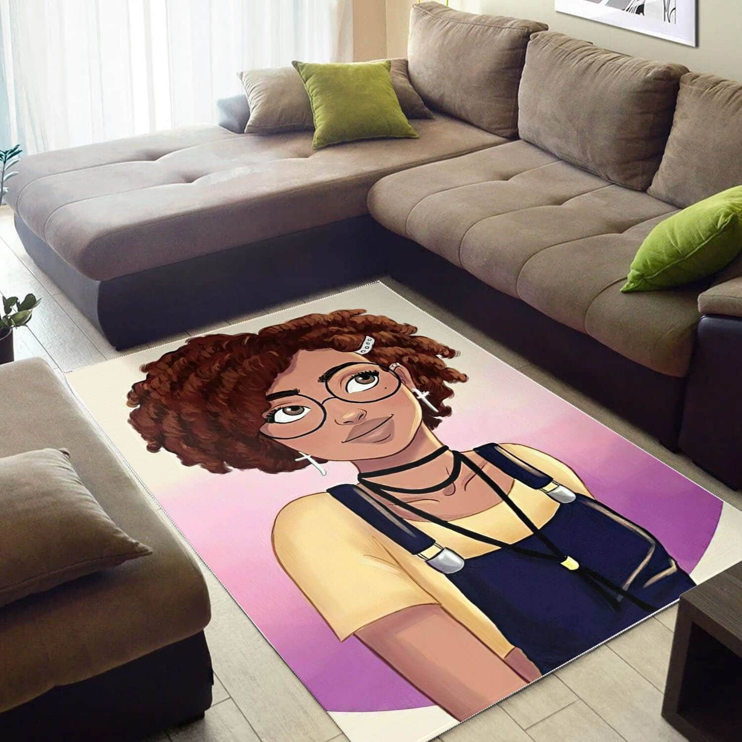 African American Pretty Melanin Woman Inspired Afrocentric Decorating Ideas Rug