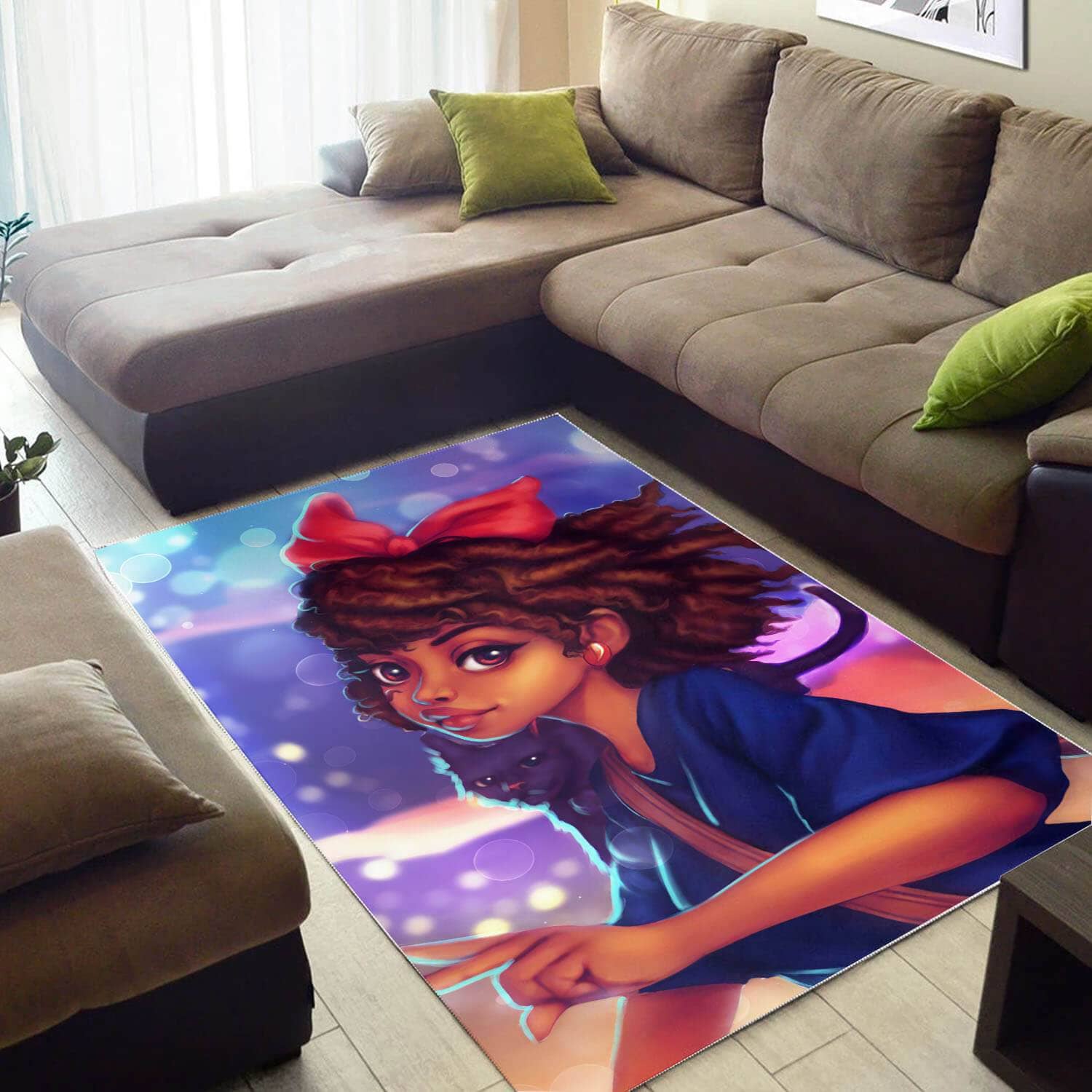 African Beautiful Afrocentric Lady Inspired Themed Rooms Ideas Rug