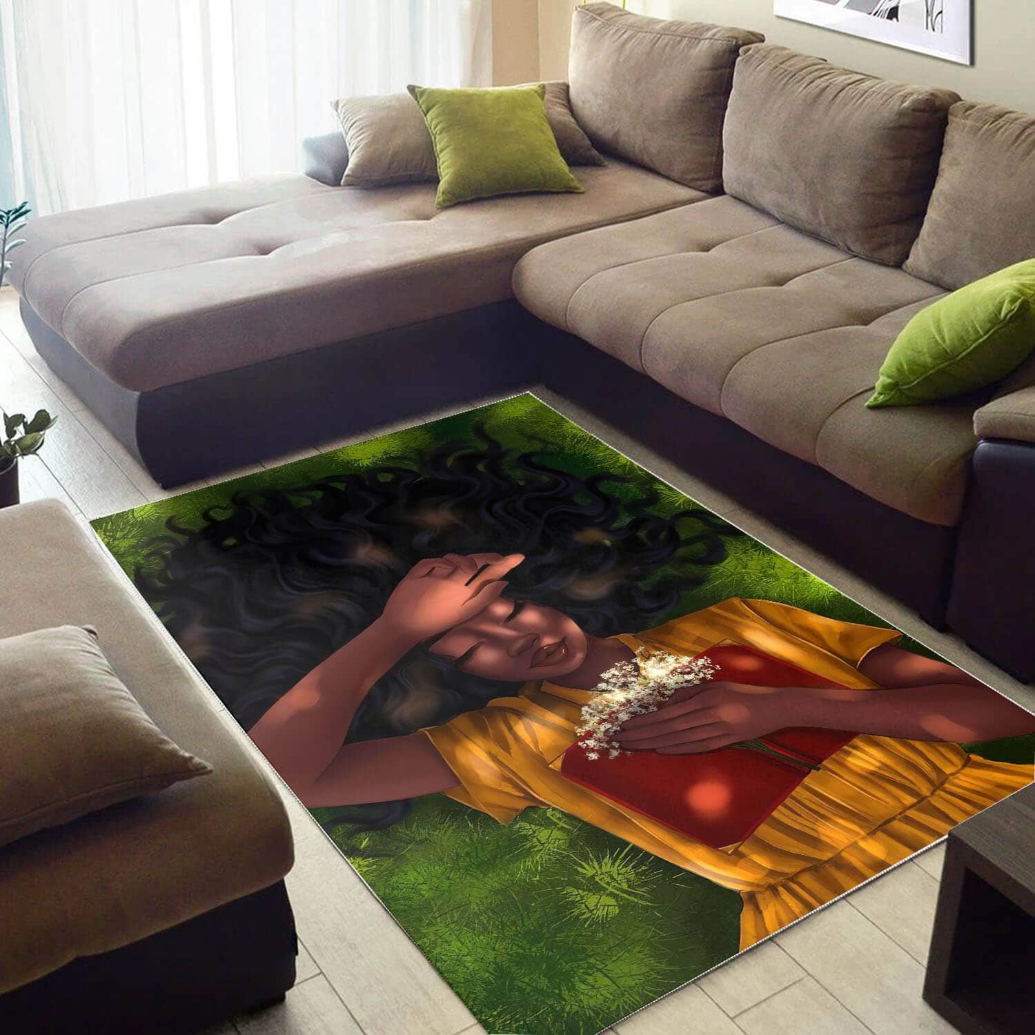 African Pretty Melanin Girl Carpet Design Themed Rooms Ideas Rug
