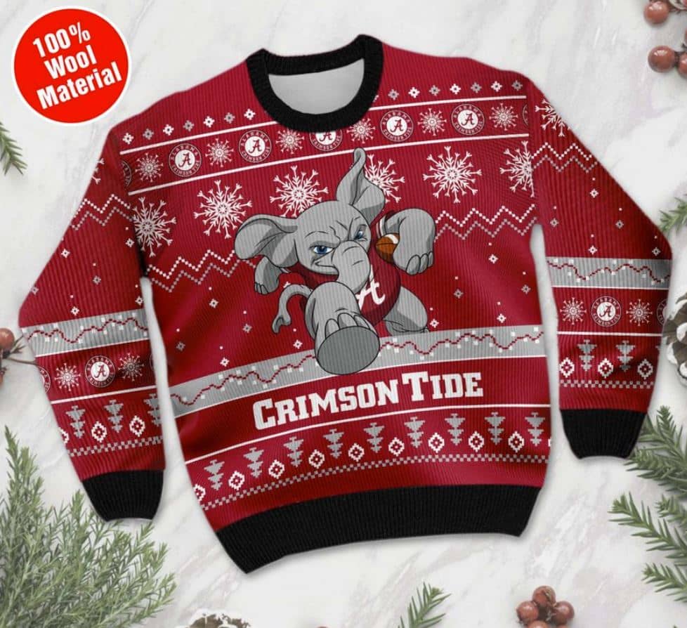 Inktee Store - Alabama Crimson Tide Football Ugly Christmas Sweater Image