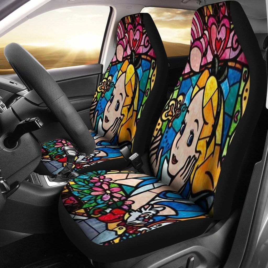 Alice In Wonderland Disney Cartoon Fan Gift Car Seat Covers