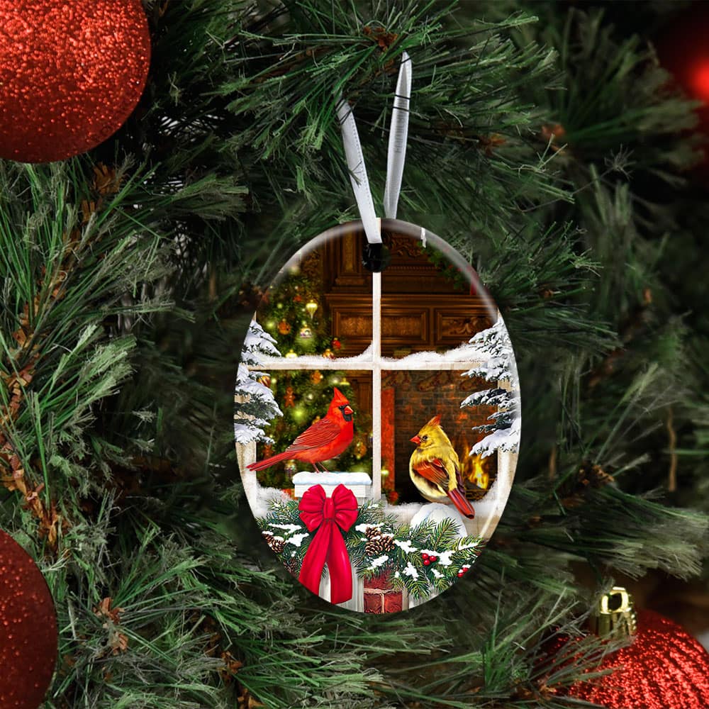 All Hearts Come Home For Christmas Cardinal No11 Ceramic Star Ornament Personalized Gifts