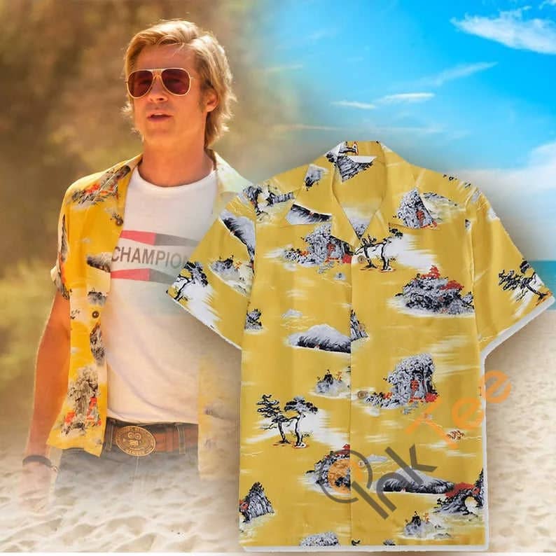 Amazon Best Selling Brad Pitt'S Cliff Booth Once Upon A Time In Hollywood Hawaiian Shirts