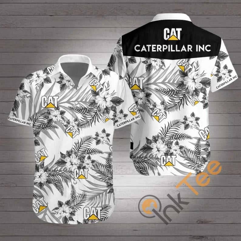 Amazon Best Selling Caterpillar Inc Cat Logo Hawaiian shirts