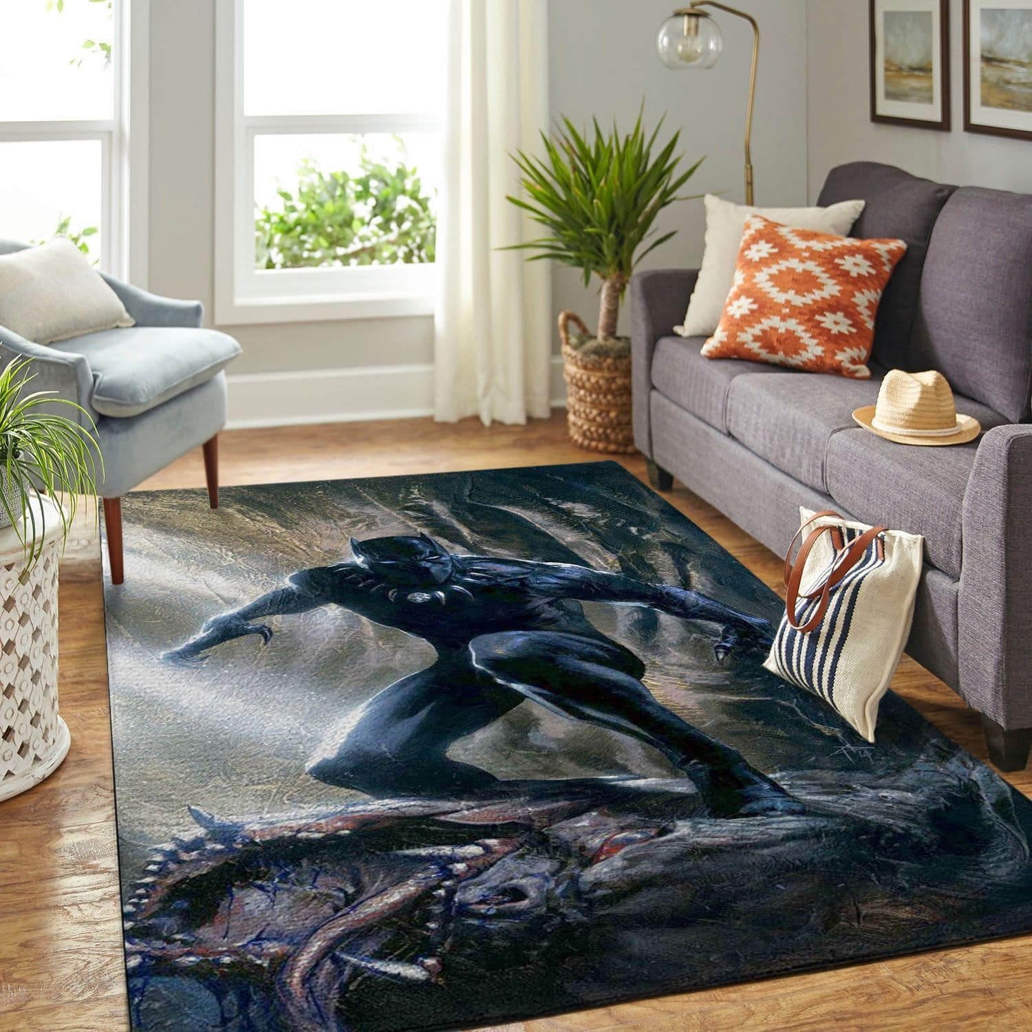 Amazon Black Panther Living Room Area No5742 Rug