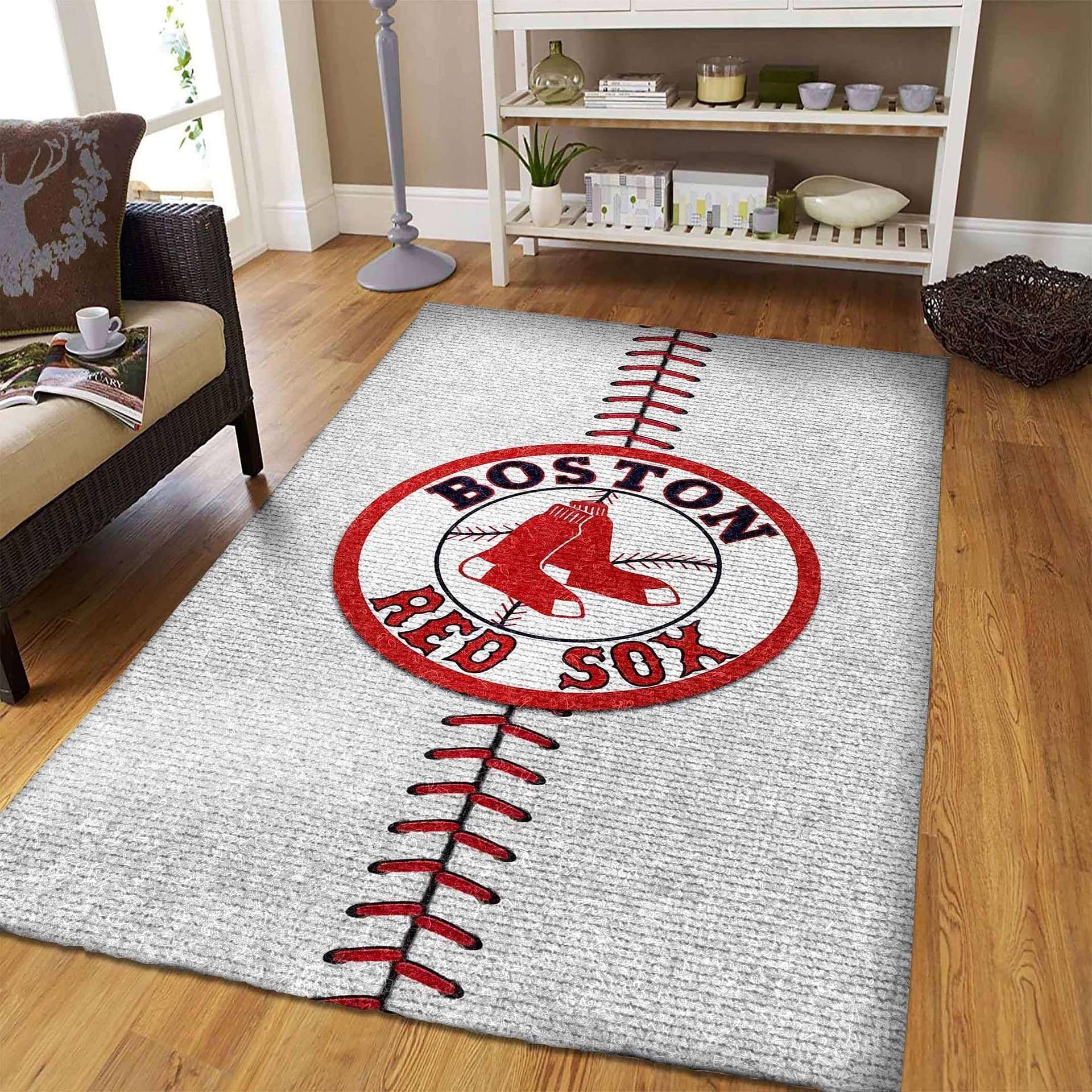 Amazon Boston Red Sox Living Room Area No2272 Rug