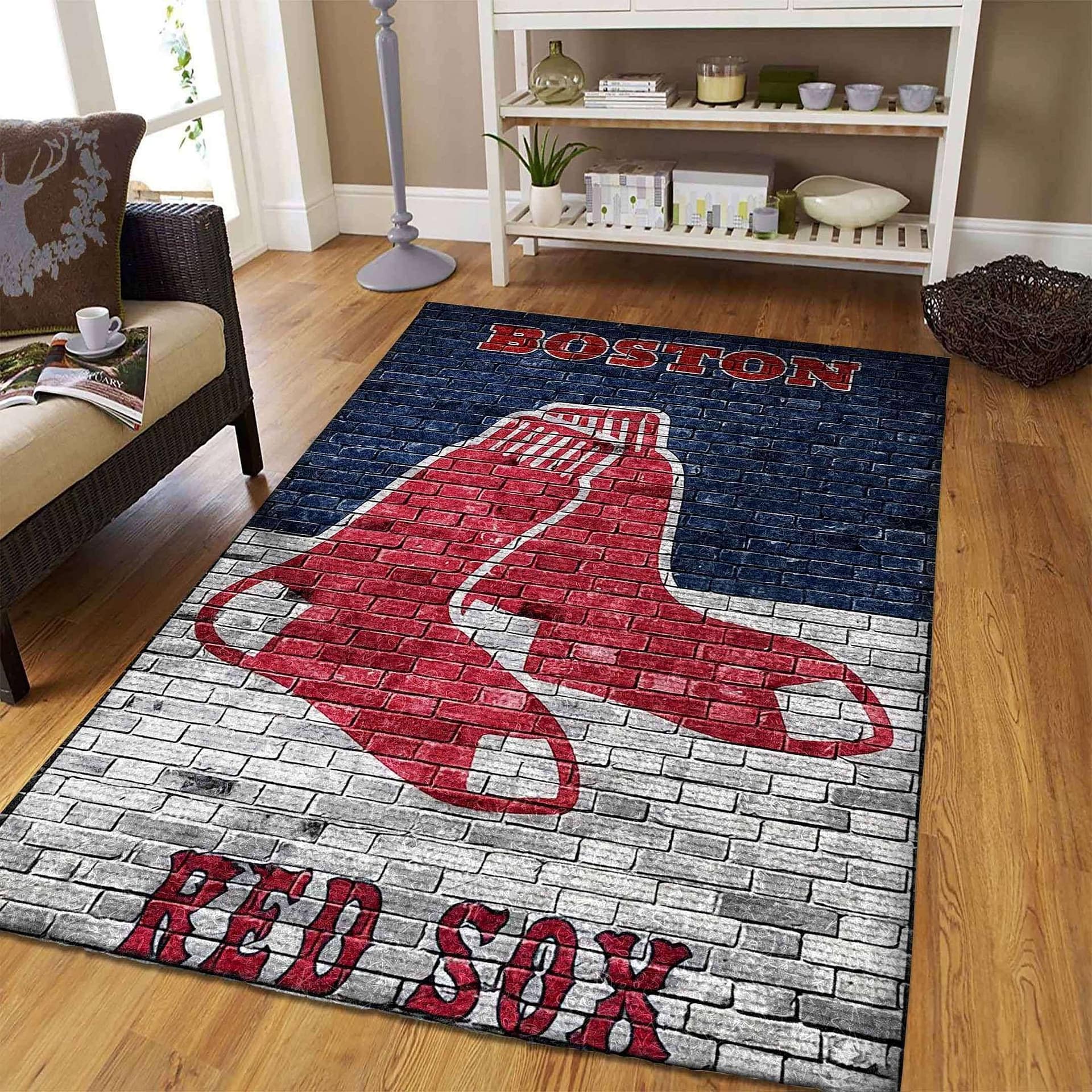 Amazon Boston Red Sox Living Room Area No2273 Rug