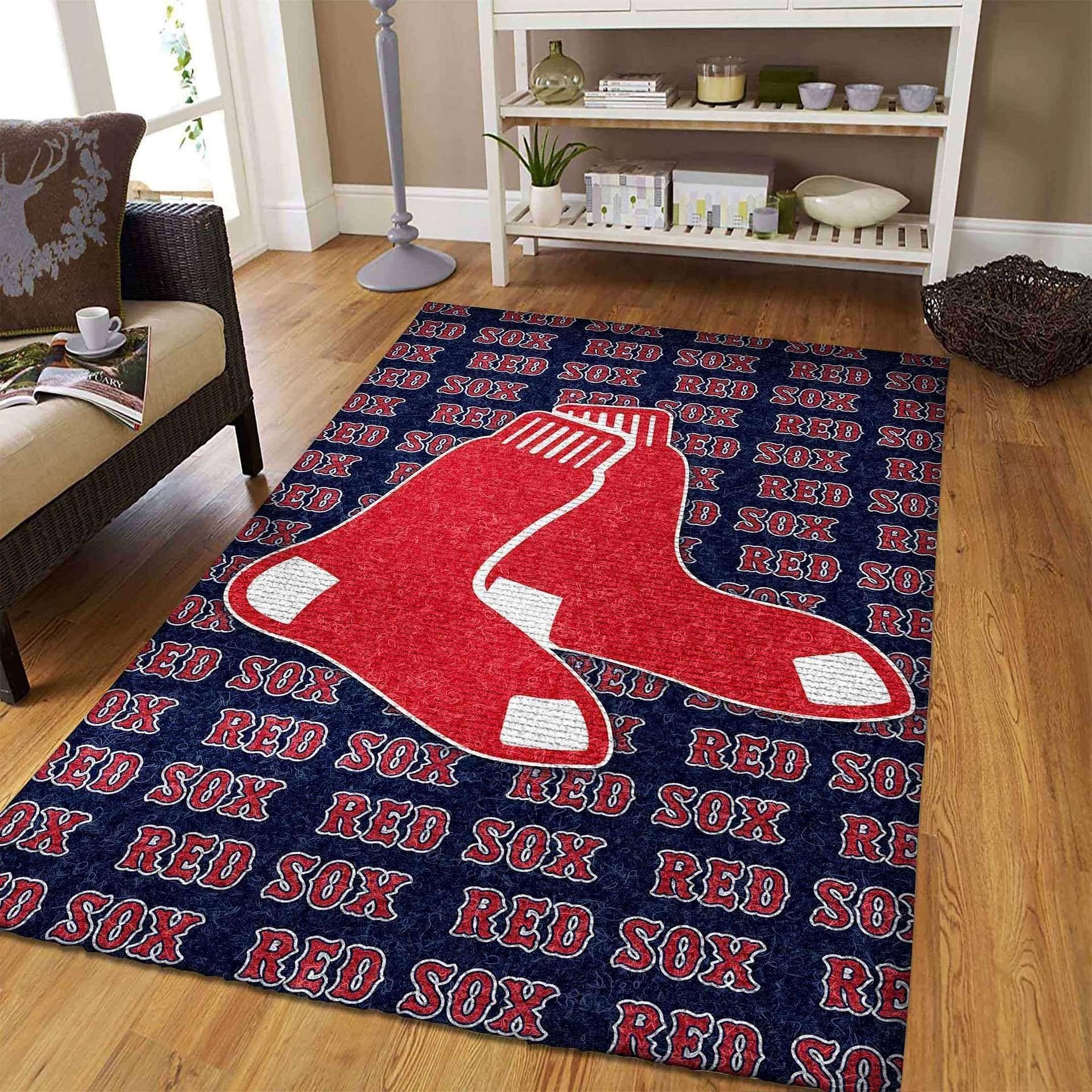 Amazon Boston Red Sox Living Room Area No2274 Rug