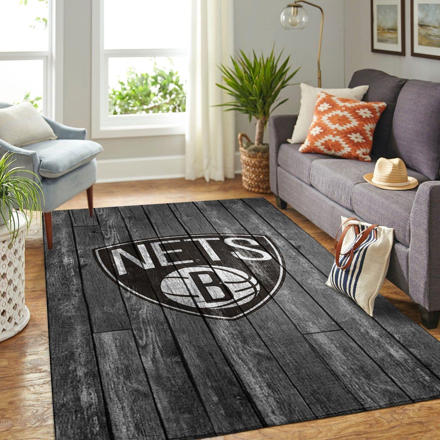Amazon Brooklyn Nets Living Room Area No2278 Rug