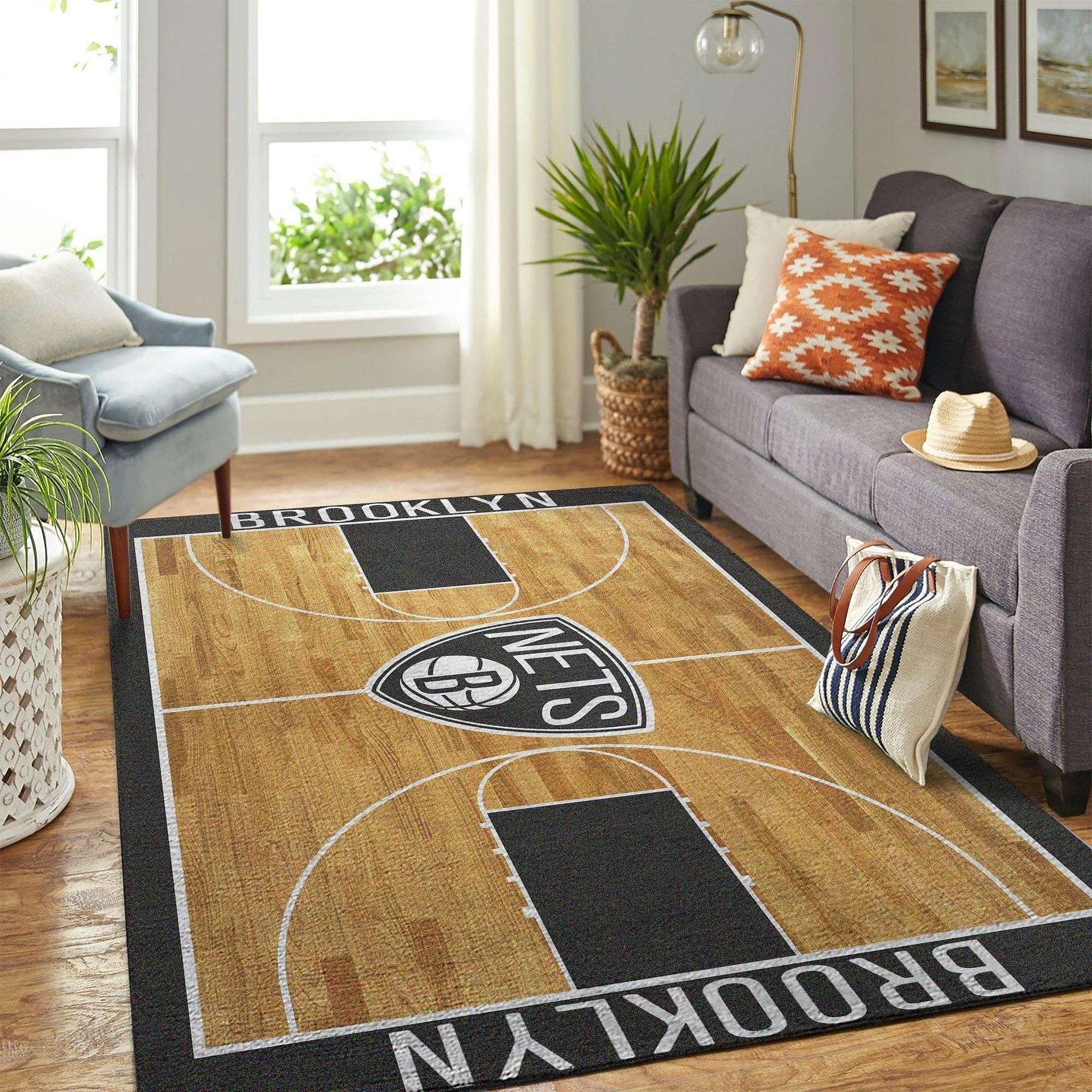 Amazon Brooklyn Nets Living Room Area No2287 Rug