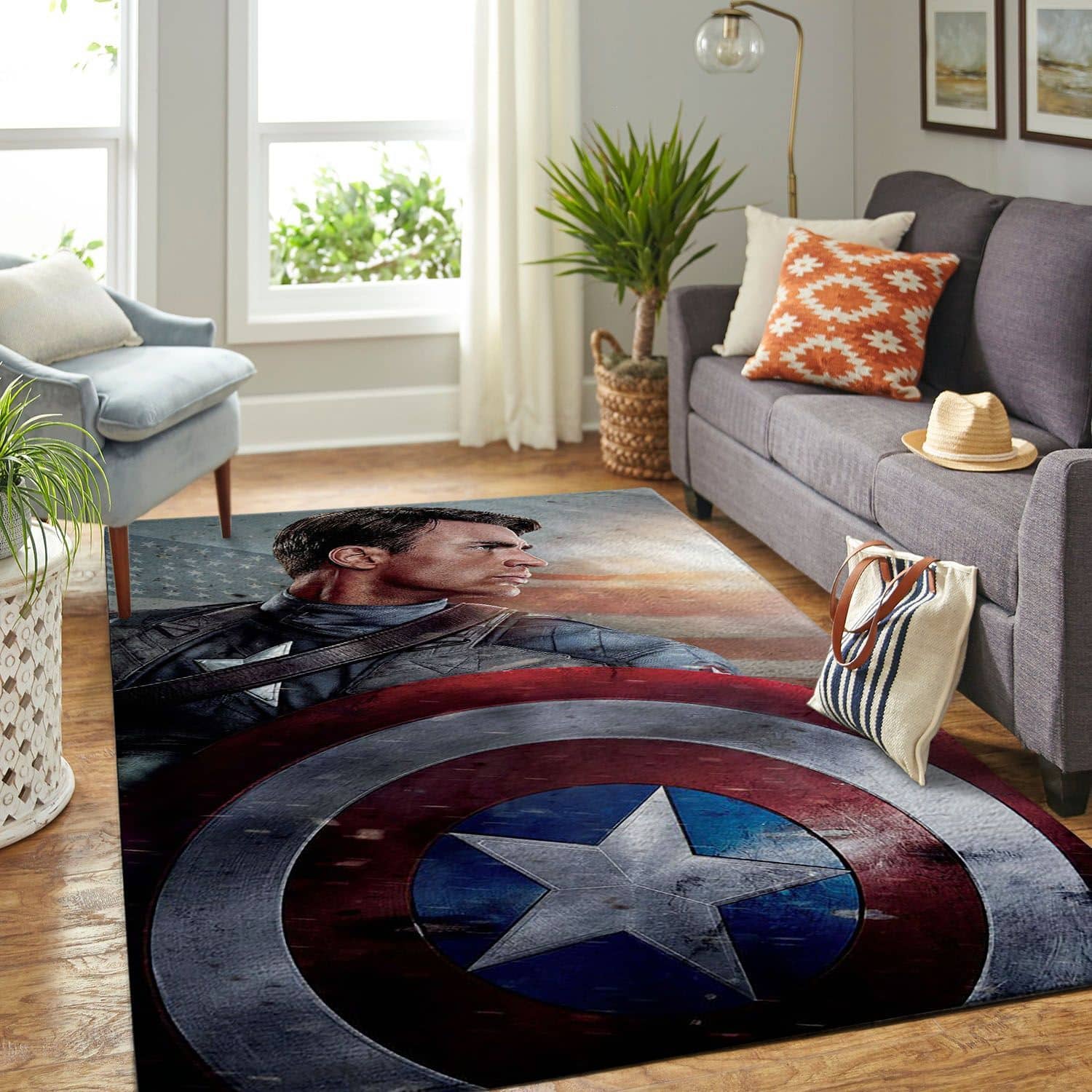 Amazon Captain America Living Room Area No5779 Rug