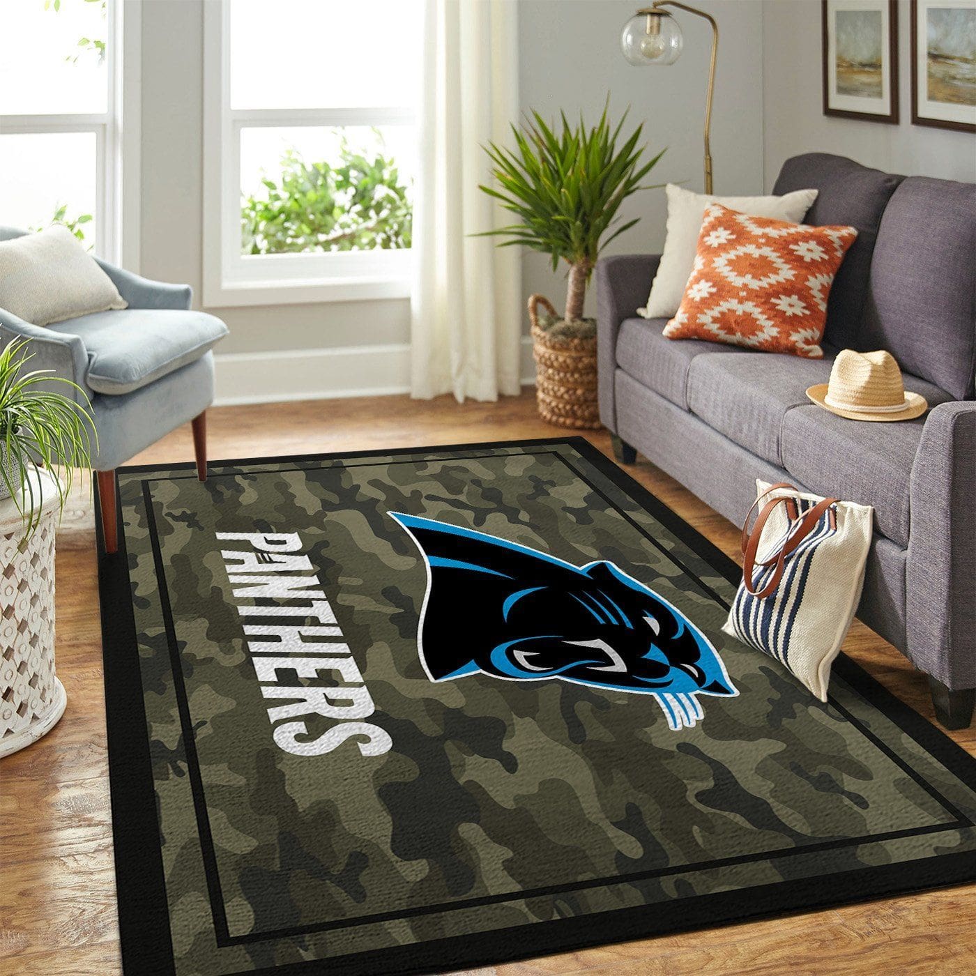 Amazon Carolina Panthers Living Room Area No2370 Rug