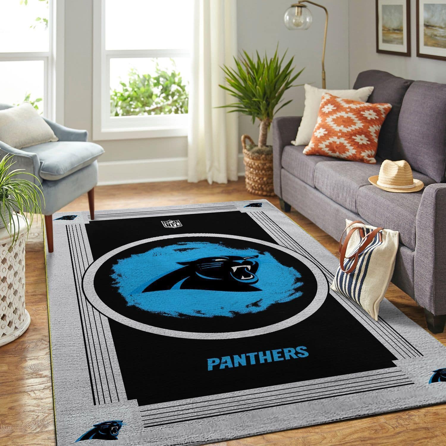 Amazon Carolina Panthers Living Room Area No2385 Rug