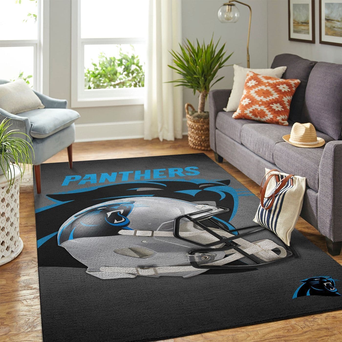 Amazon Carolina Panthers Living Room Area No2387 Rug