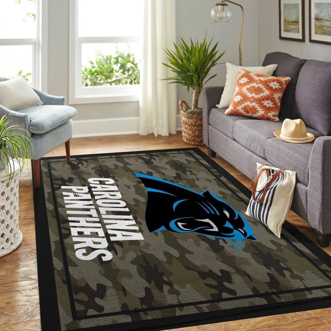 Amazon Carolina Panthers Living Room Area No2391 Rug