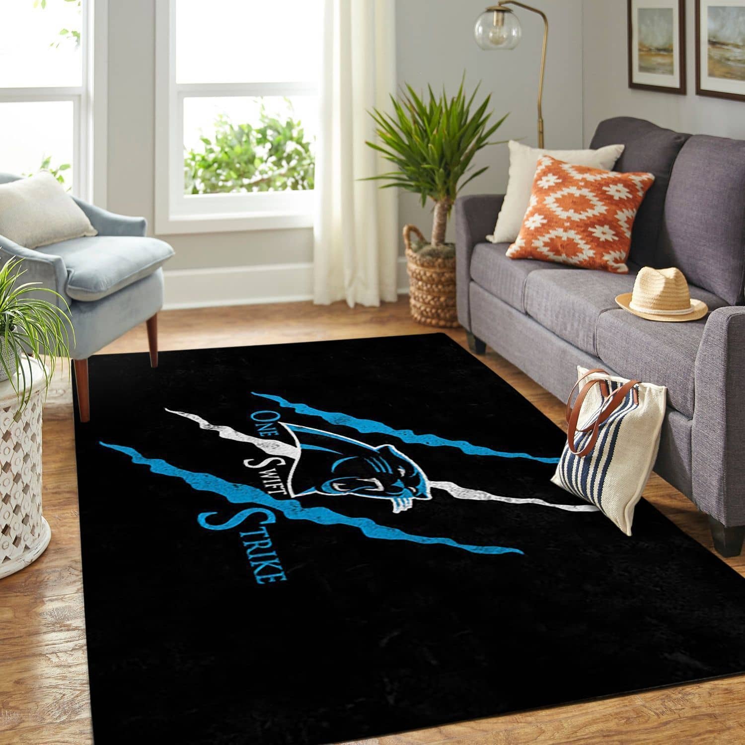 Amazon Carolina Panthers Living Room Area No2396 Rug