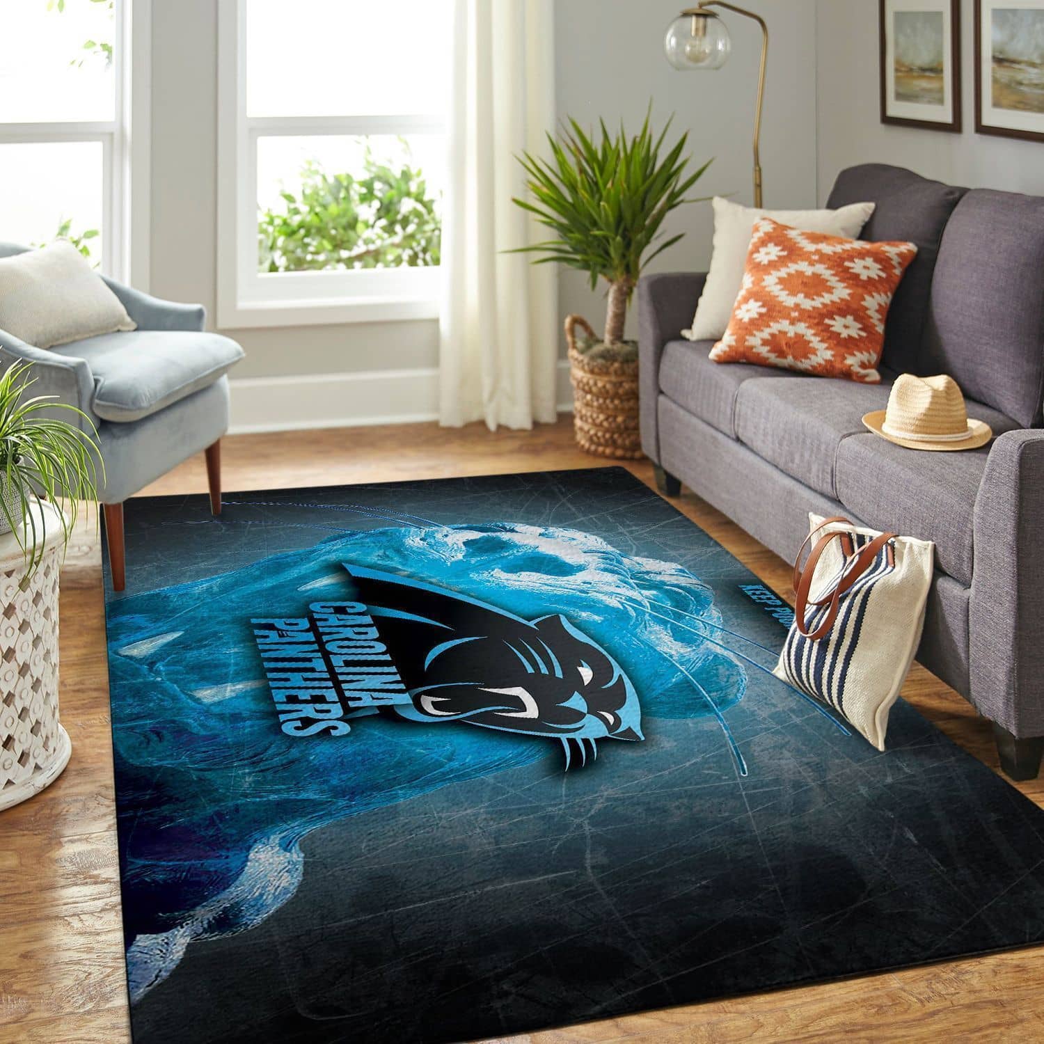 Amazon Carolina Panthers Living Room Area No2400 Rug