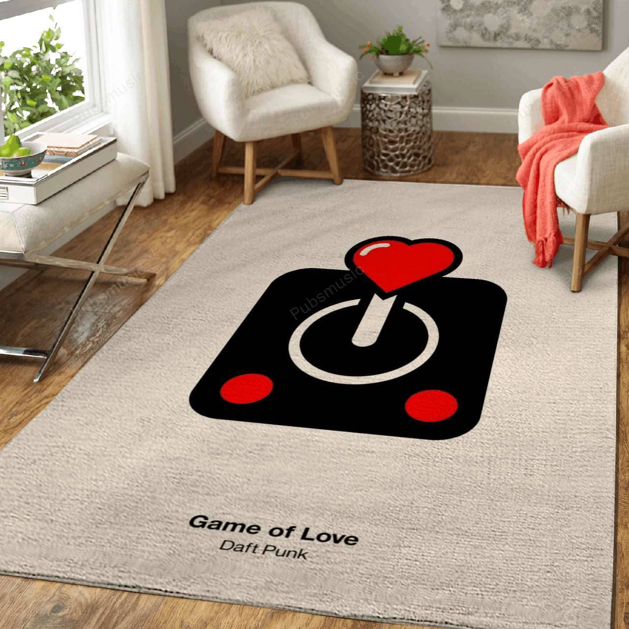 Amazon Game Of Love - Music Art For Fans Living Room Area No6085 Rug