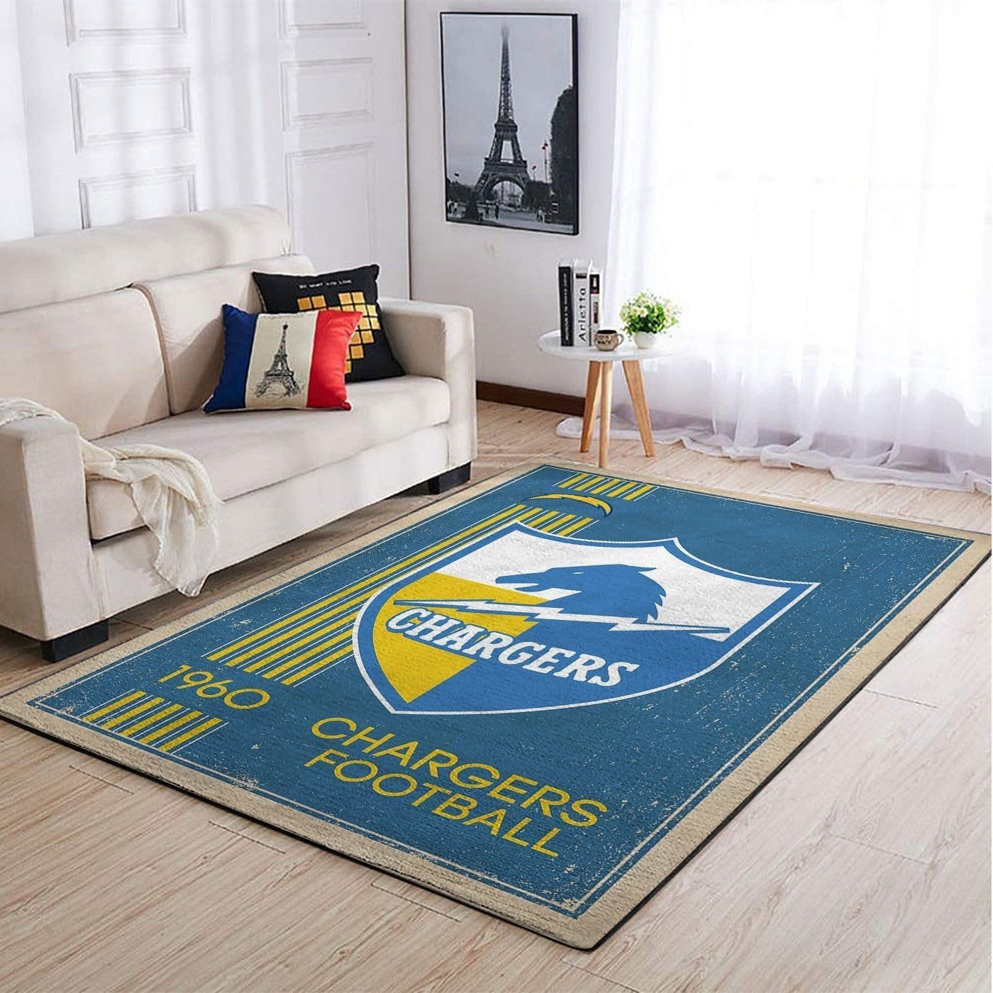 Amazon Los Angeles Chargers Living Room Area No3514 Rug