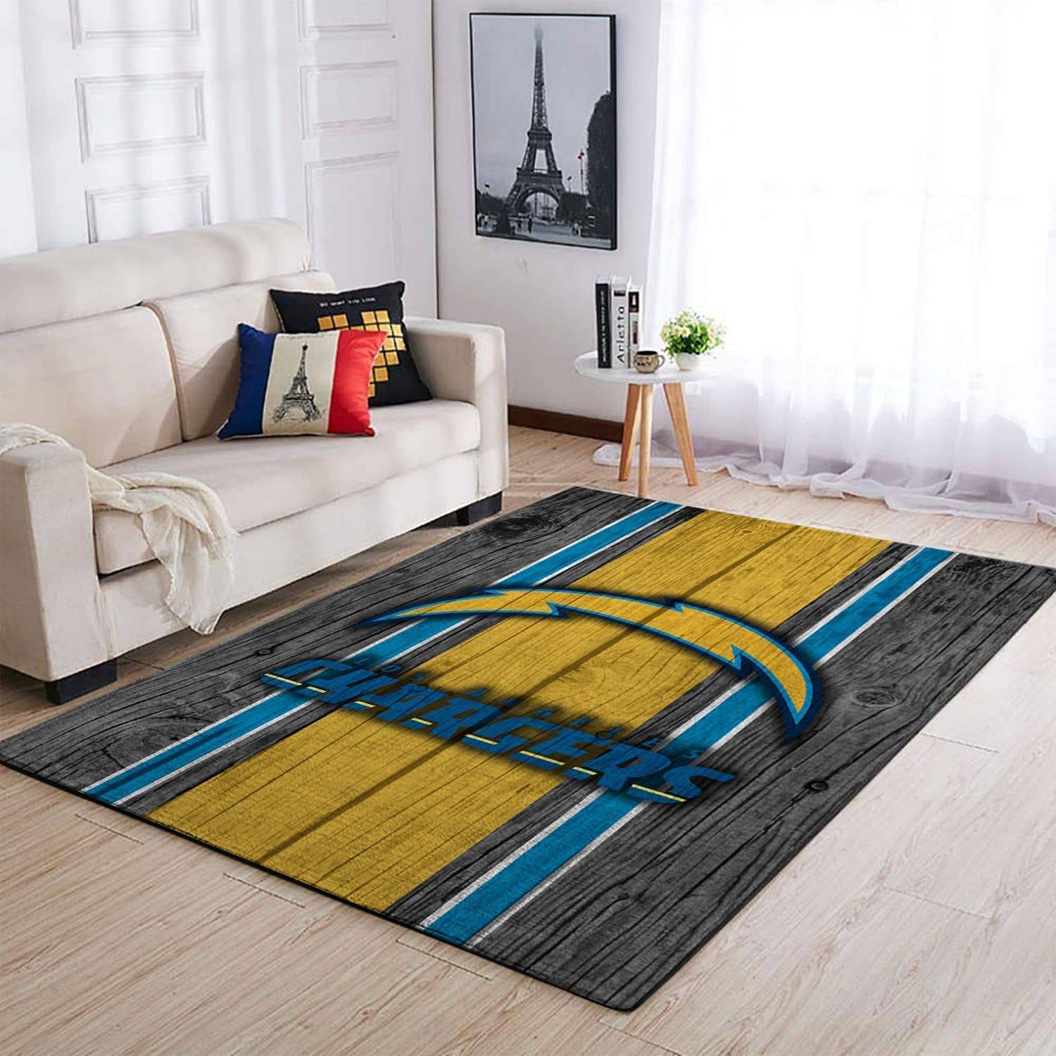 Amazon Los Angeles Chargers Living Room Area No3518 Rug