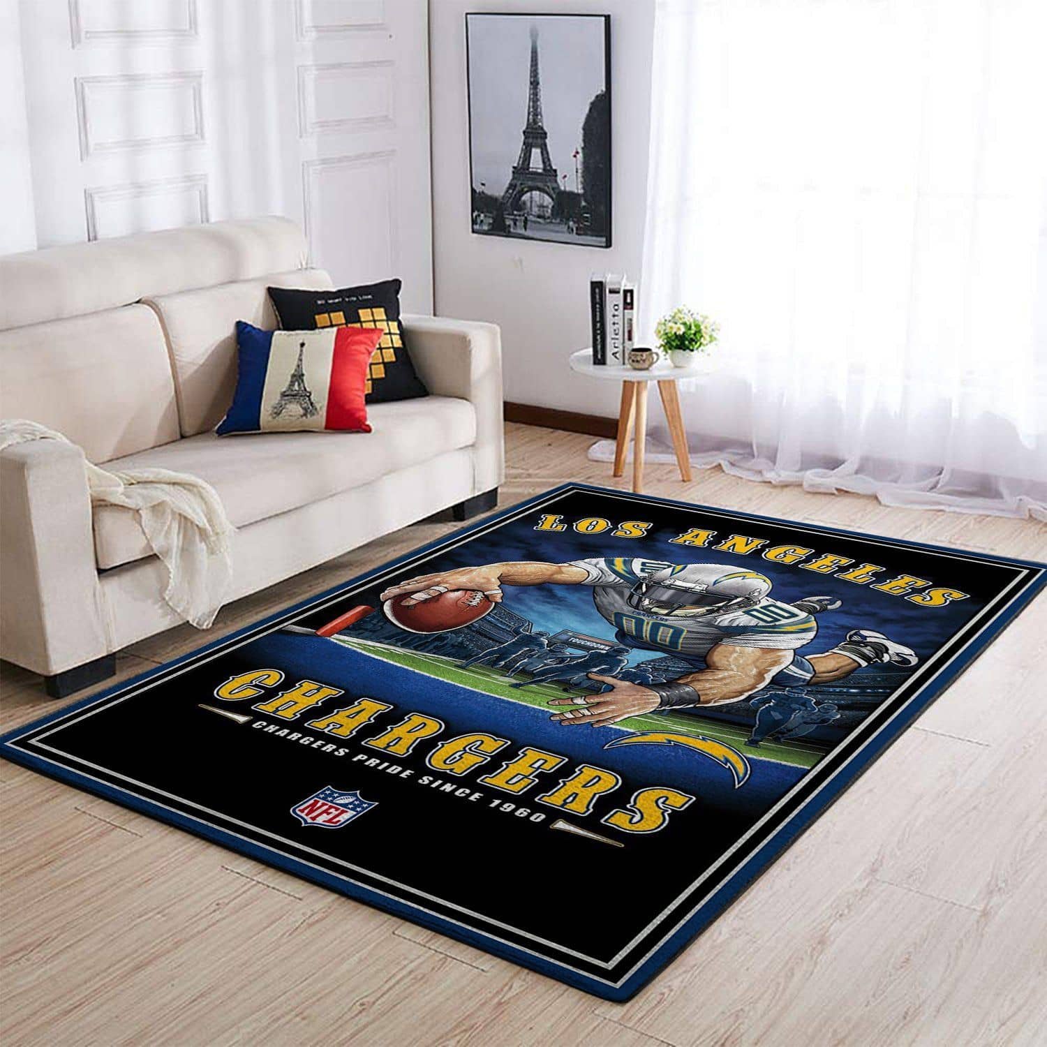 Amazon Los Angeles Chargers Living Room Area No3520 Rug