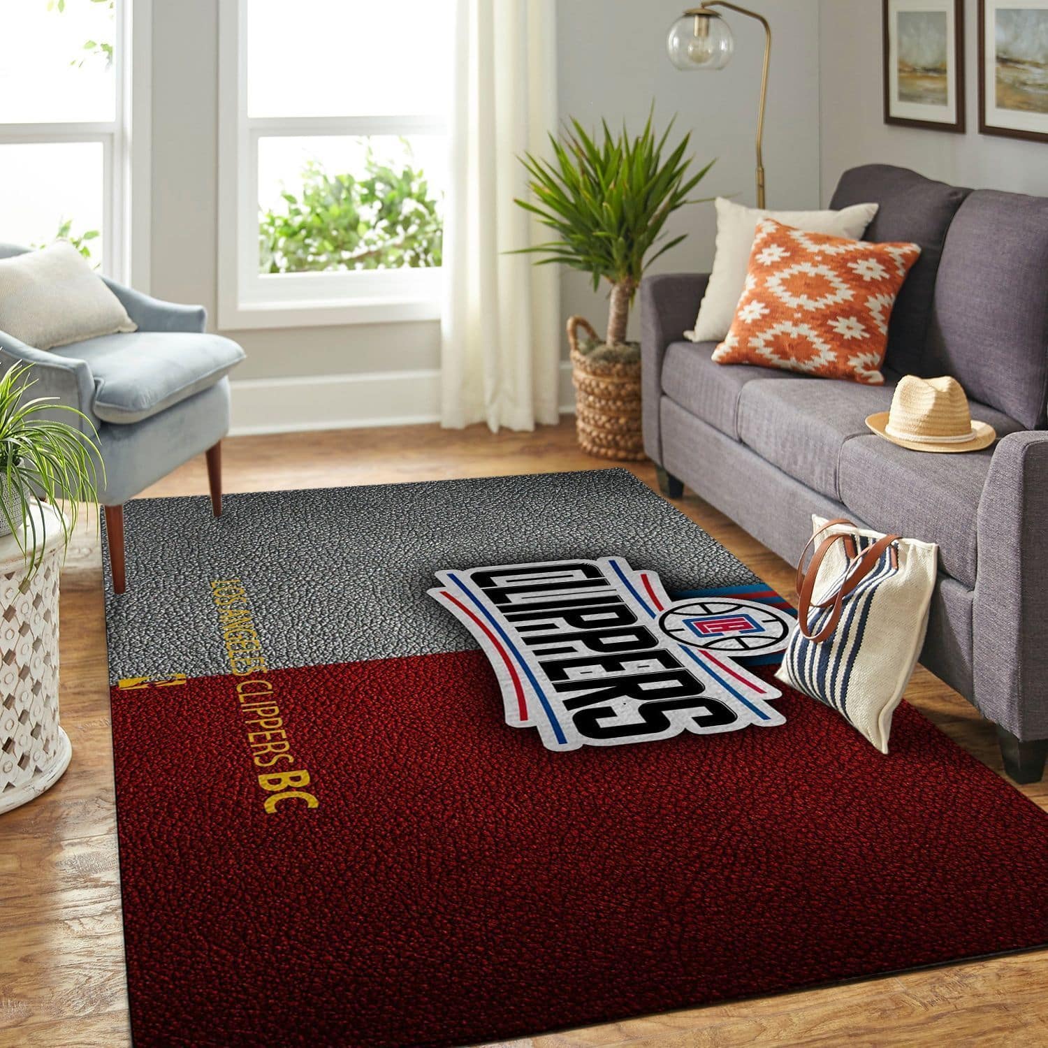 Amazon Los Angeles Clippers Living Room Area No3551 Rug