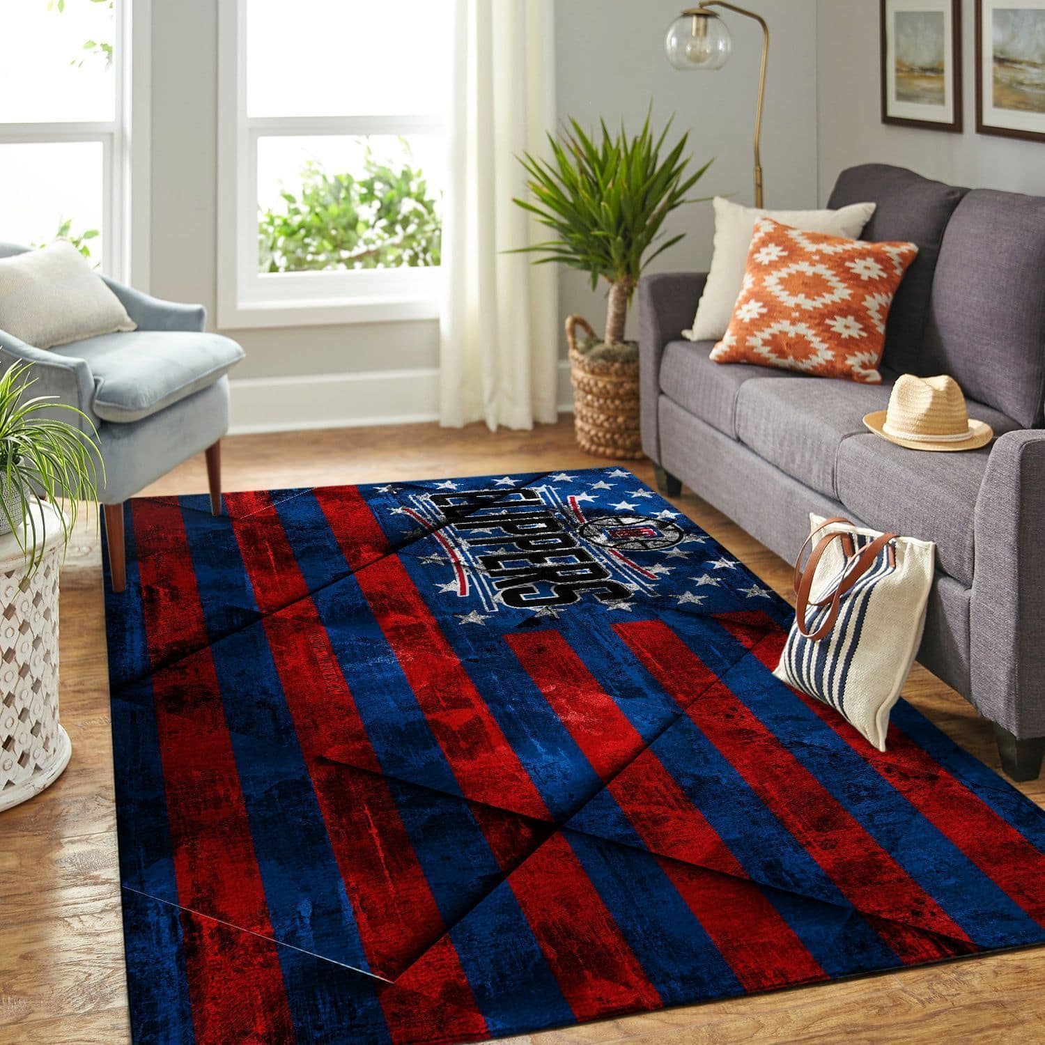 Amazon Los Angeles Clippers Living Room Area No3555 Rug