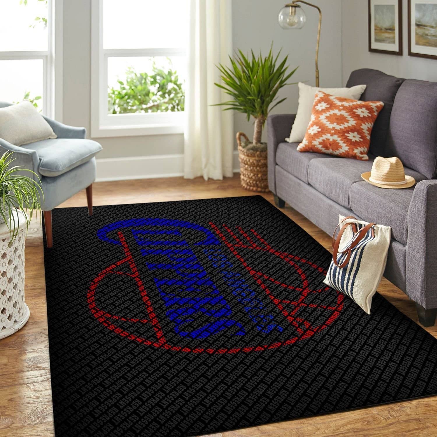Amazon Los Angeles Clippers Living Room Area No3557 Rug
