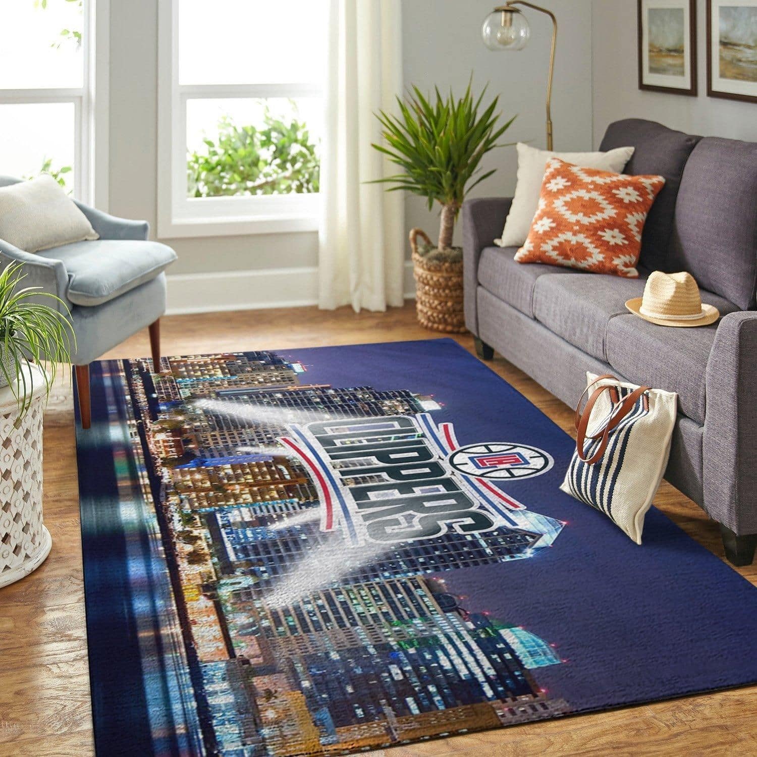 Amazon Los Angeles Clippers Living Room Area No3559 Rug