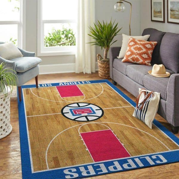 Amazon Los Angeles Clippers Living Room Area No3560 Rug