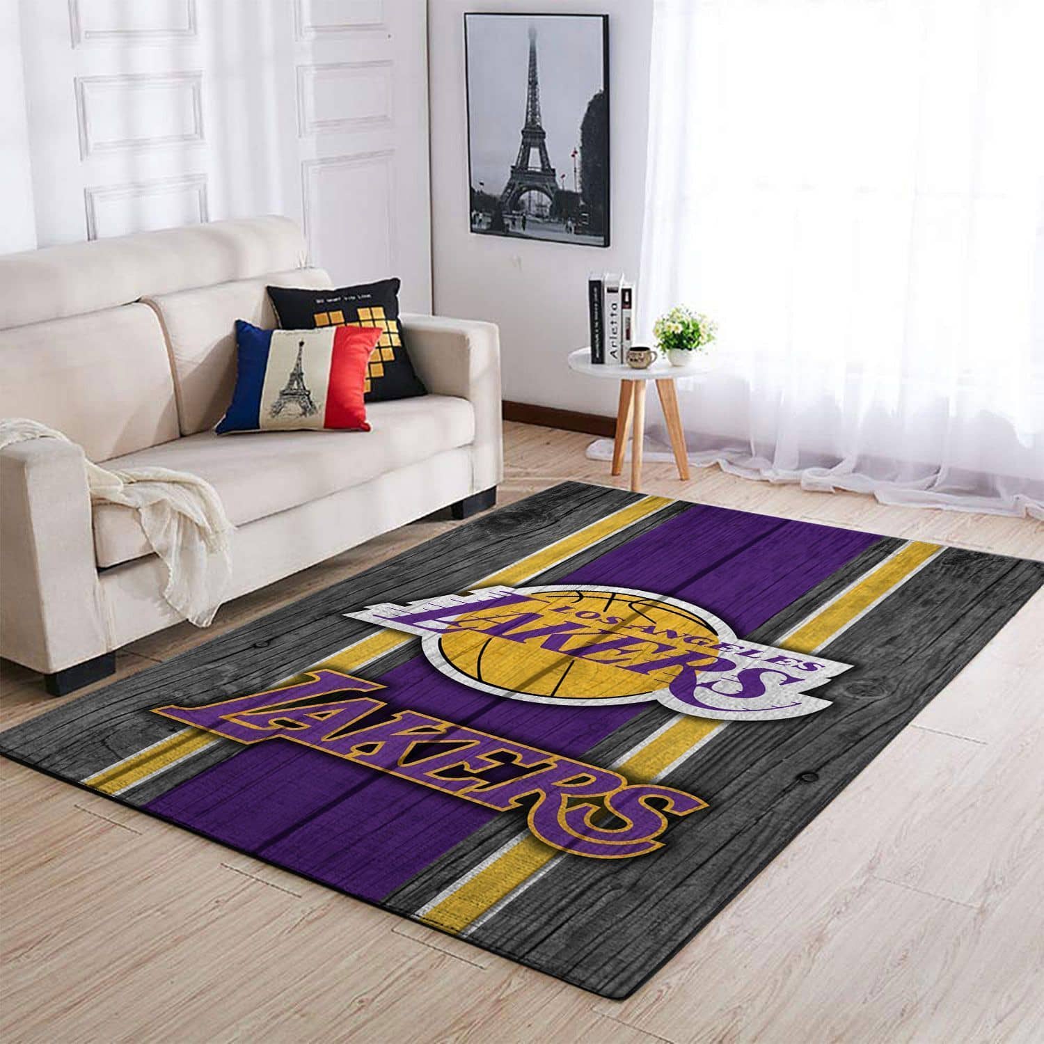 Amazon Los Angeles Lakers Living Room Area No3625 Rug