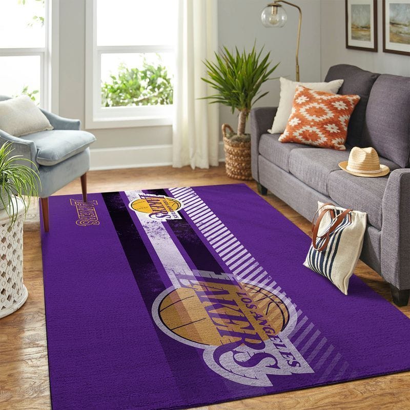 Amazon Los Angeles Lakers Living Room Area No3638 Rug