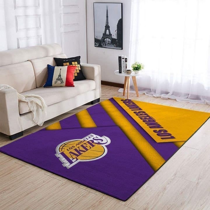 Amazon Los Angeles Lakers Living Room Area No3649 Rug
