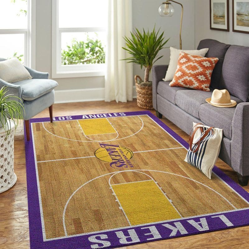 Amazon Los Angeles Lakers Living Room Area No3650 Rug