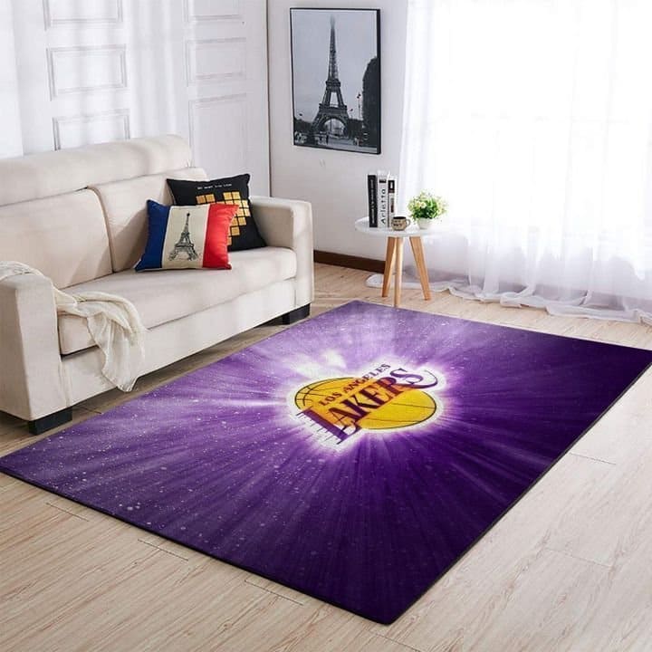 Amazon Los Angeles Lakers Living Room Area No3654 Rug