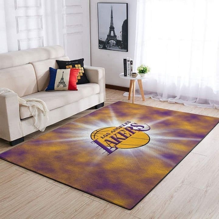 Amazon Los Angeles Lakers Living Room Area No3655 Rug