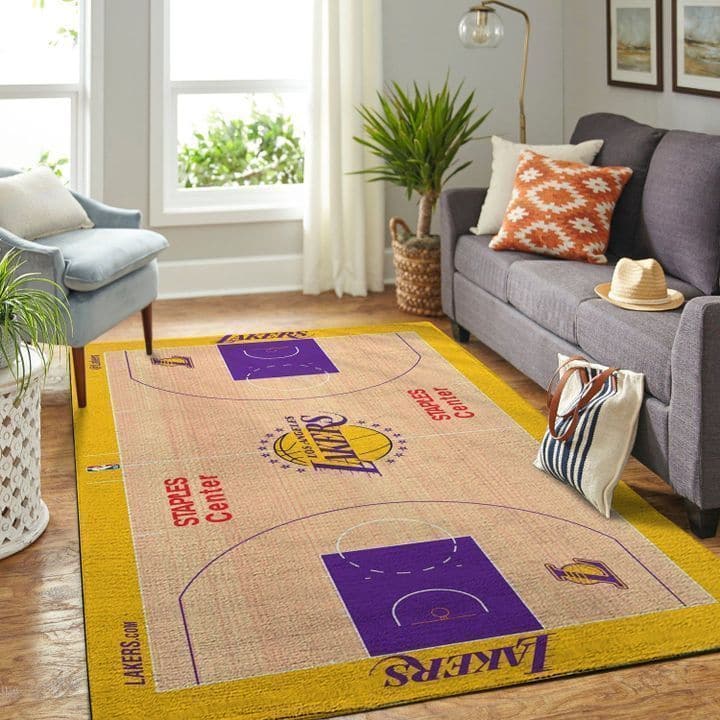 Amazon Los Angeles Lakers Living Room Area No3658 Rug