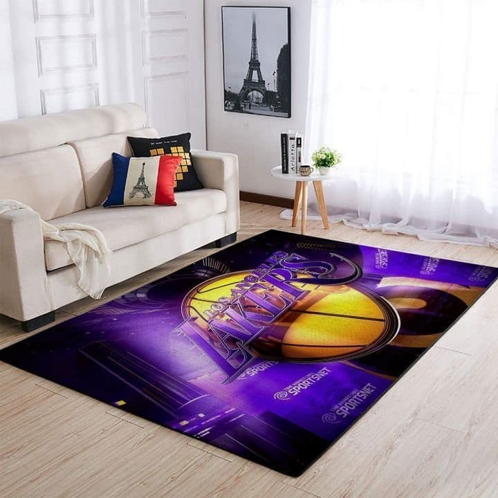 Amazon Los Angeles Lakers Living Room Area No3662 Rug
