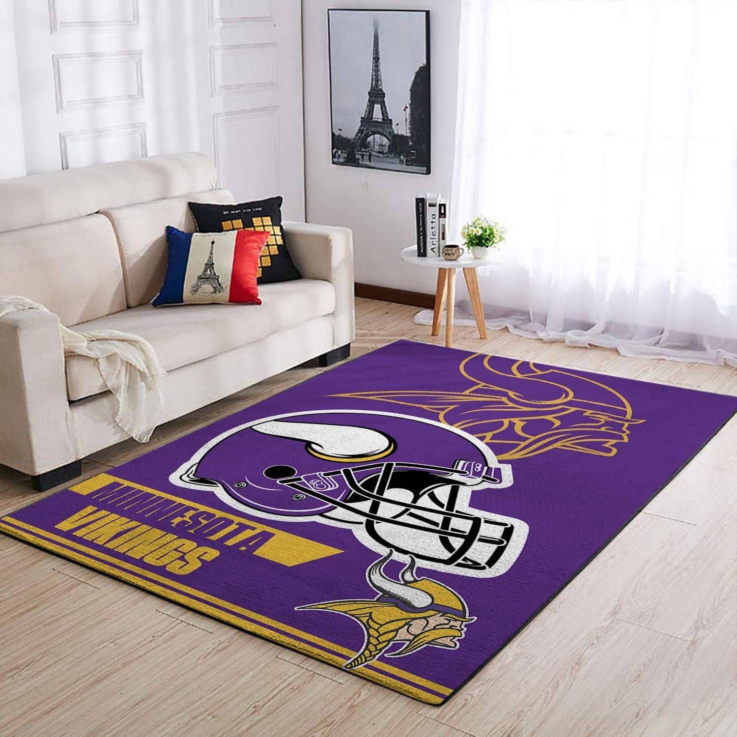 Amazon Minnesota Vikings Living Room Area No3953 Rug