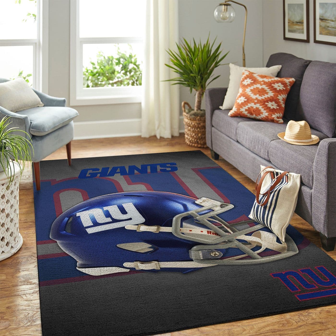 Amazon New York Giants Living Room Area No4141 Rug