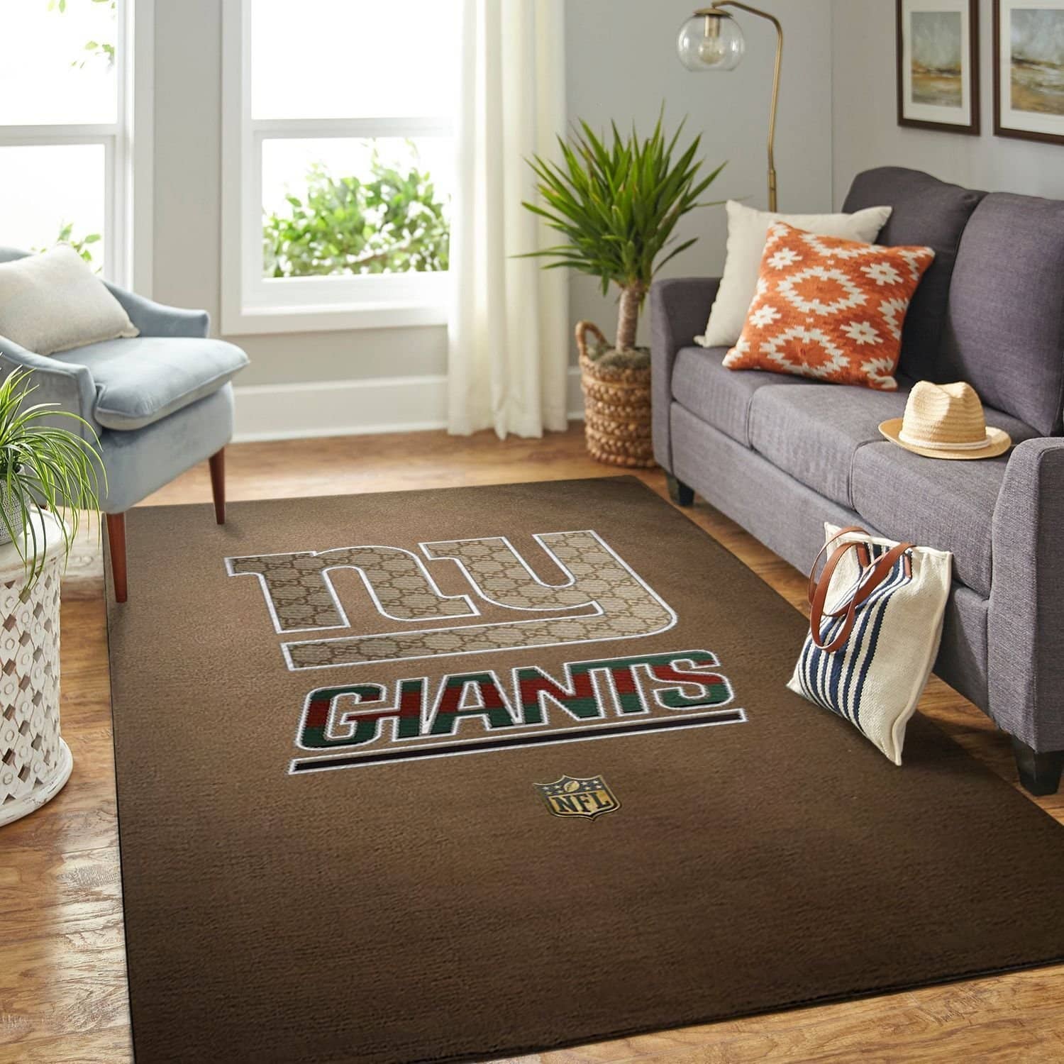 Amazon New York Giants Living Room Area No4154 Rug
