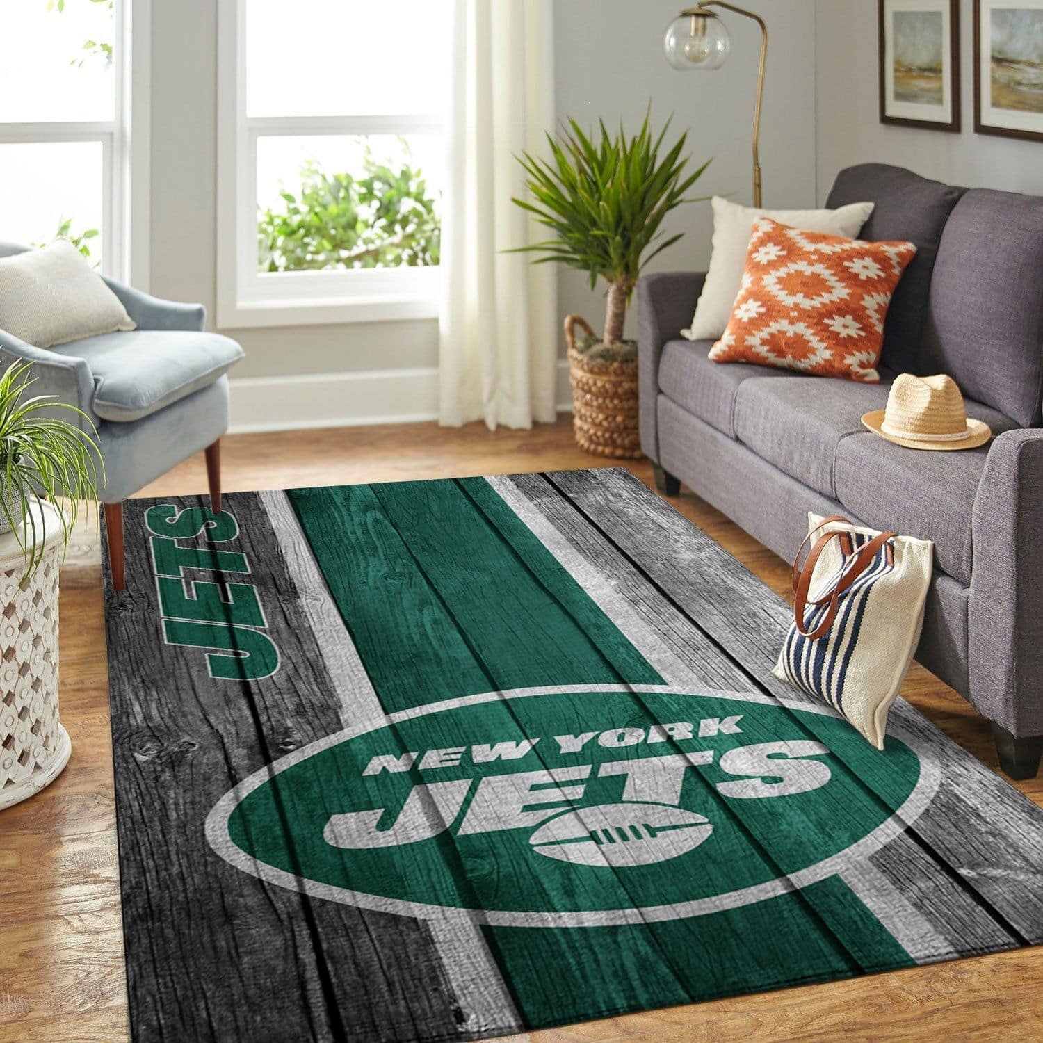 Amazon New York Jets Living Room Area No4178 Rug