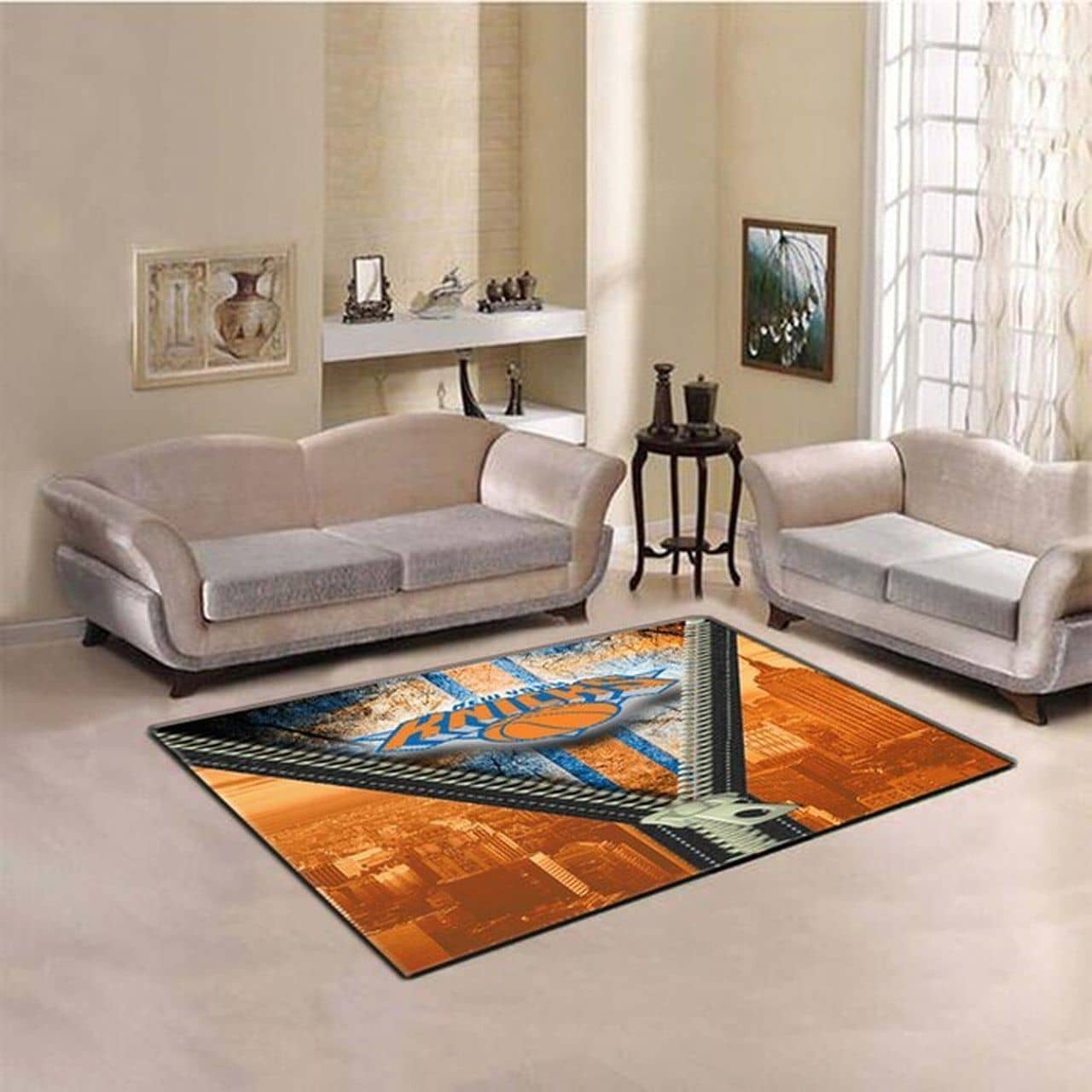 Amazon New York Knicks Living Room Area No4217 Rug
