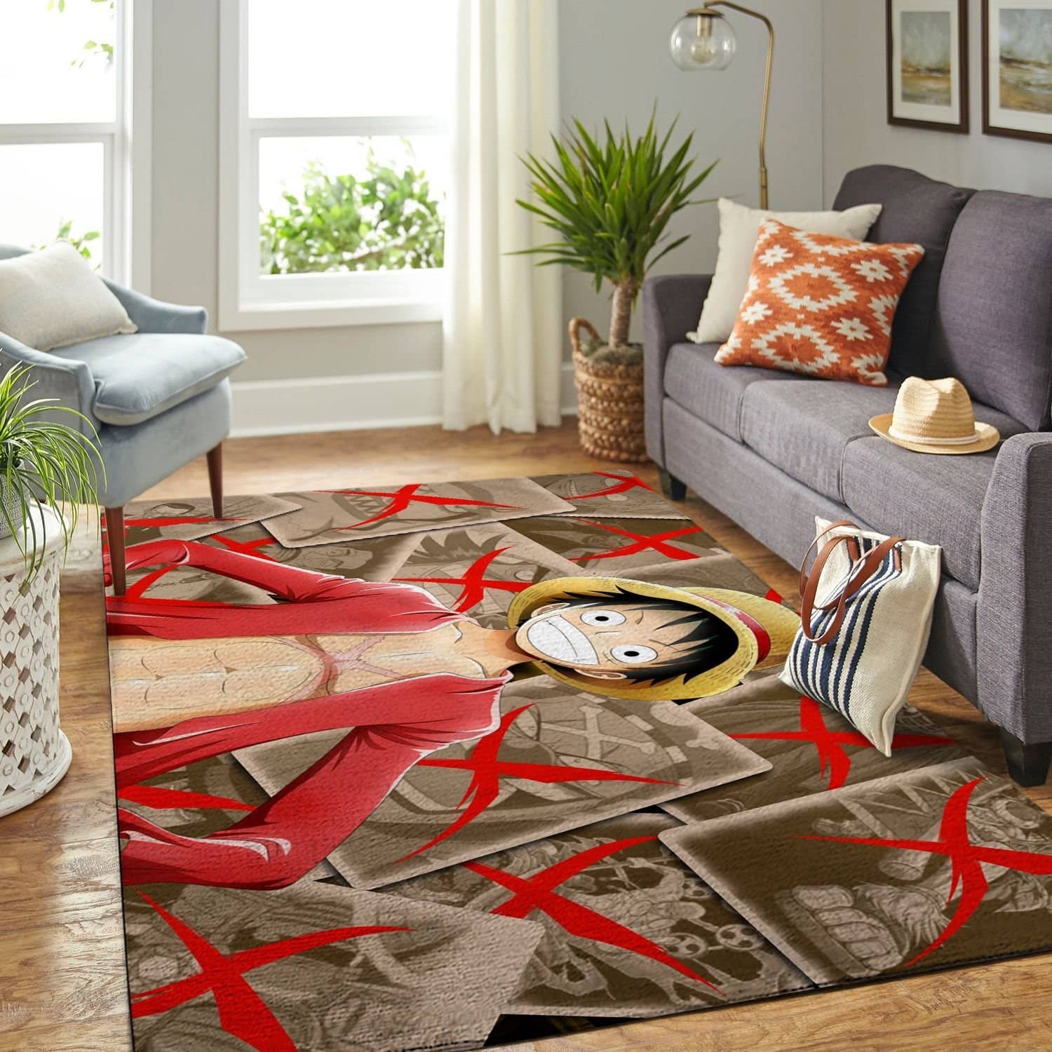 Amazon Onepiece-Luffy Living Room Area No6429 Rug
