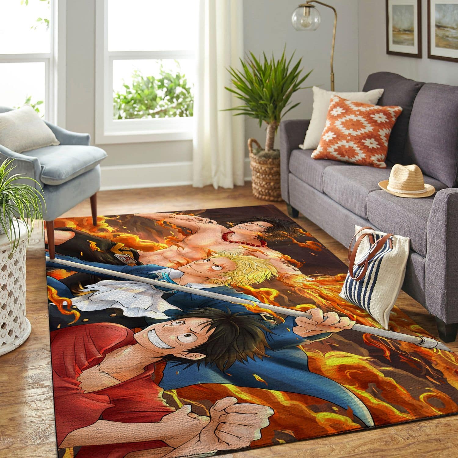 Amazon Onepiece-Luffy Living Room Area No6430 Rug