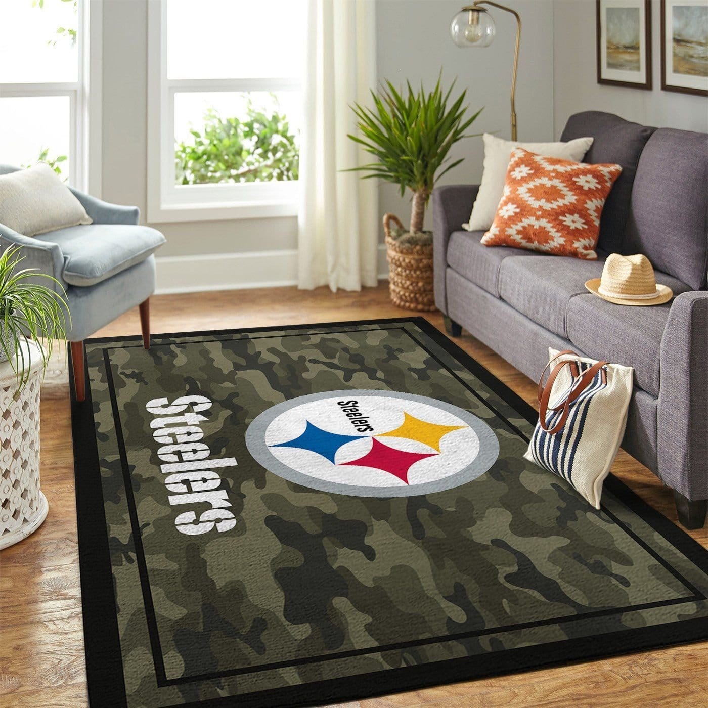 Amazon Pittsburgh Steelers Living Room Area No4661 Rug