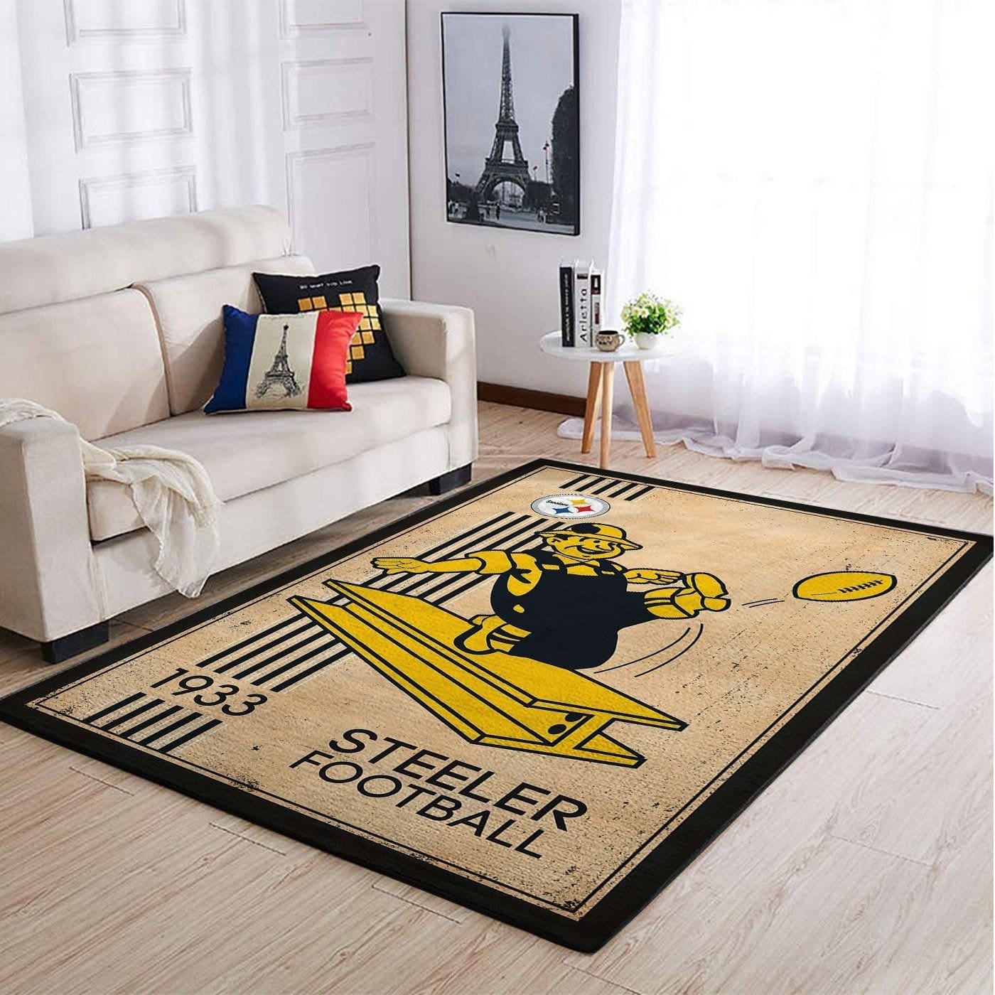 Amazon Pittsburgh Steelers Living Room Area No4669 Rug