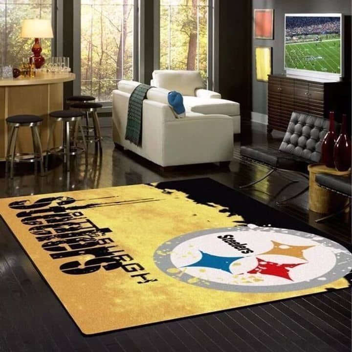Amazon Pittsburgh Steelers Living Room Area No4684 Rug