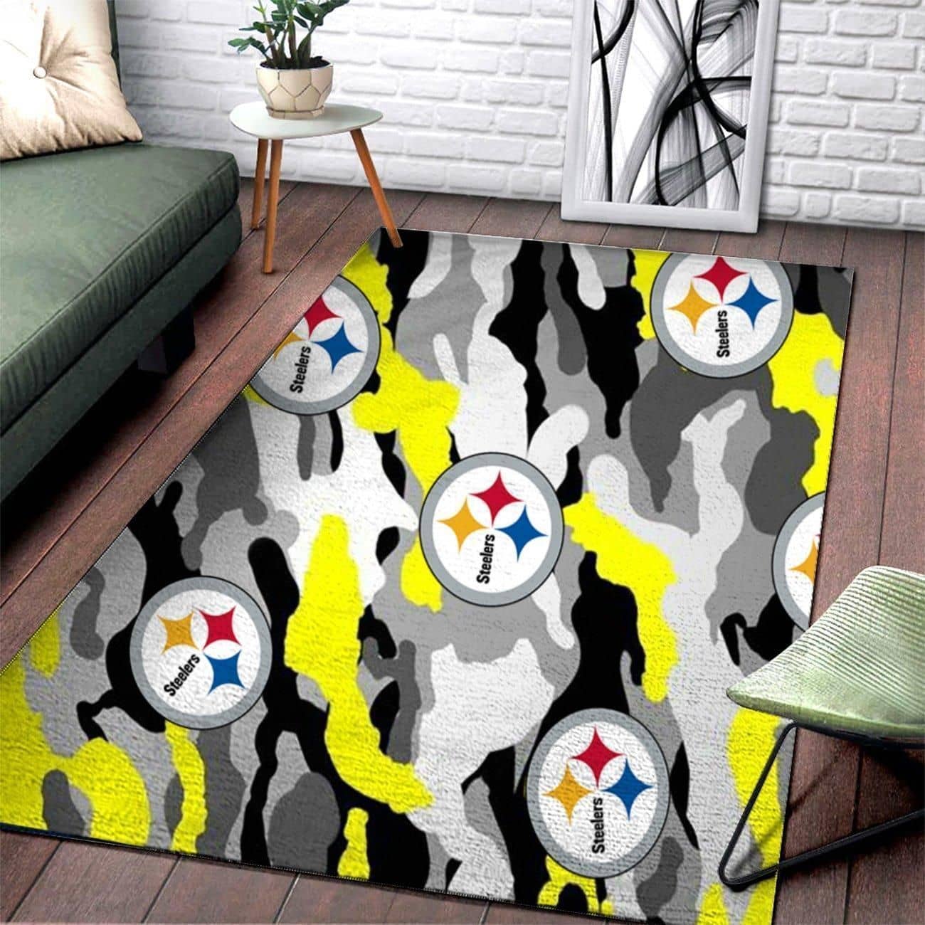 Amazon Pittsburgh Steelers Living Room Area No4689 Rug